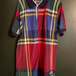 Chaps Vibrant Plaid Polo Shirt